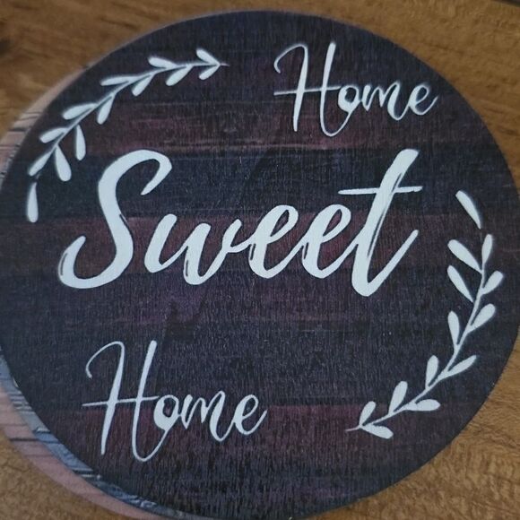 Coaster 6 piece set farmhouse wooden - Picture 5 of 8